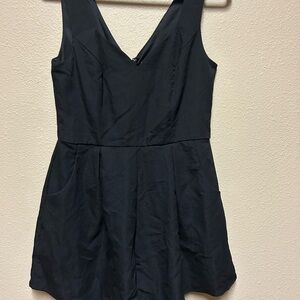 Mi Ami Black V-Neck Romper- Size L